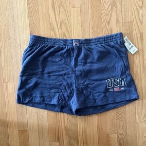 NWT Zoe + Liv USA Sweat Shorts Size: 2X